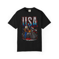 USA Motorcycle Eagle T-Shirt — Patriotic Biker Graphic Tee
