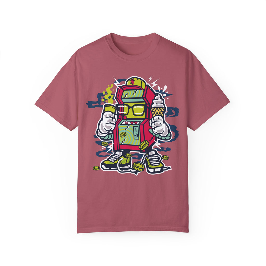 BraggerSwine Unisex Garment-Dyed T-Shirt - Video Game Machine