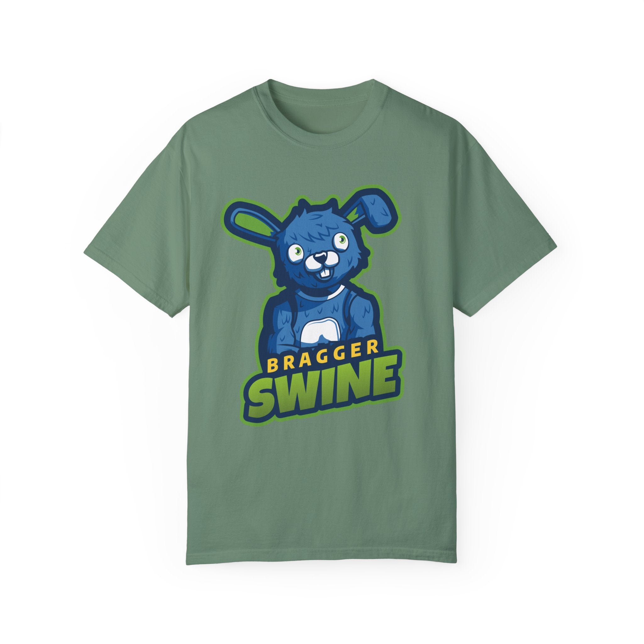 BraggerSwine Unisex Garment-Dyed T-Shirt - Bunny