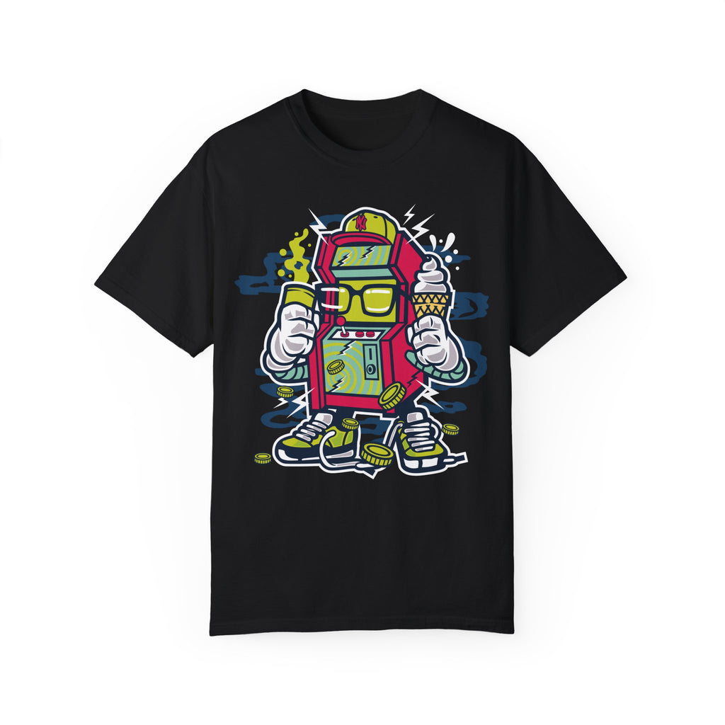 BraggerSwine Unisex Garment-Dyed T-Shirt - Video Game Machine