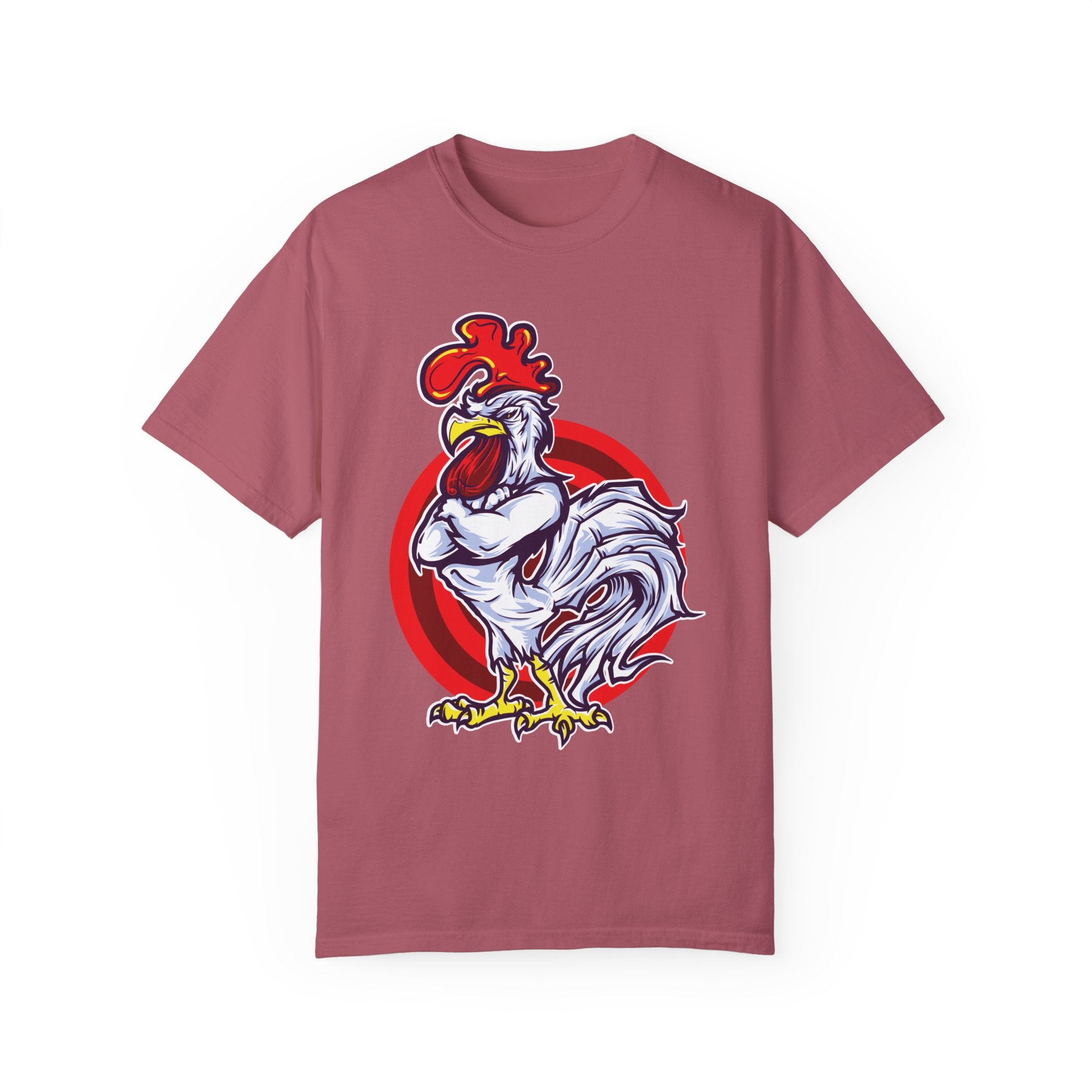 BraggerSwine Unisex Garment-Dyed T-Shirt - Big "Cock" Rooster
