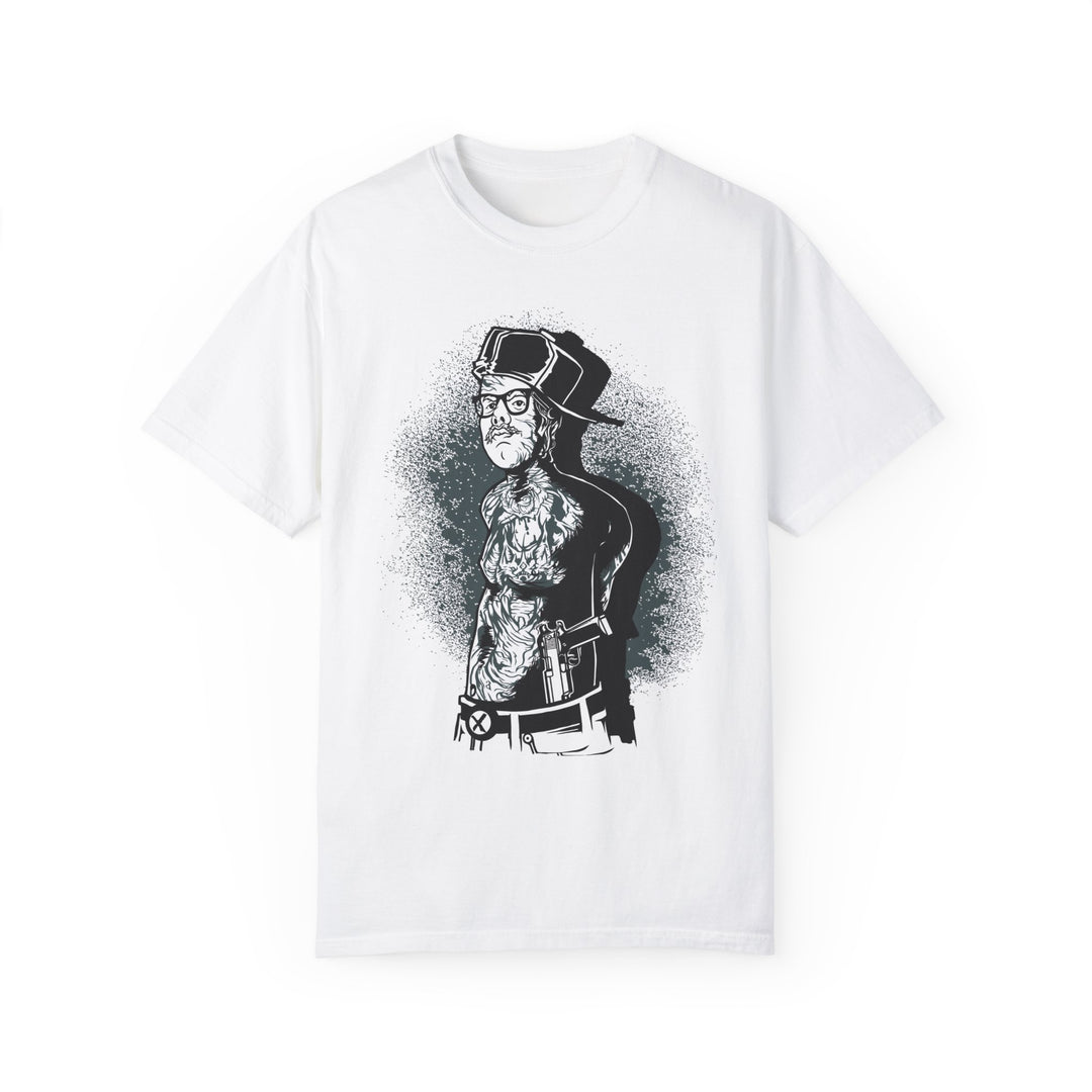 BraggerSwine Unisex Garment-Dyed T-Shirt - White Boy Gangsta