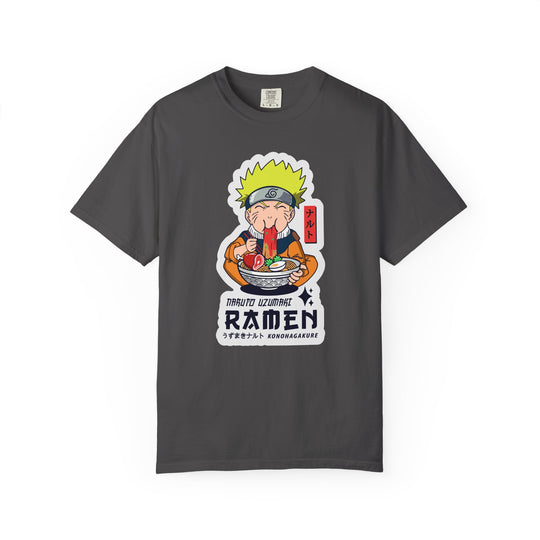 Ramen Lover Graphic T-Shirt — Cute Anime Chef Eating Ramen