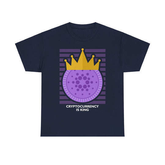 Cryptocurrency is King Unisex Heavy Cotton Tee