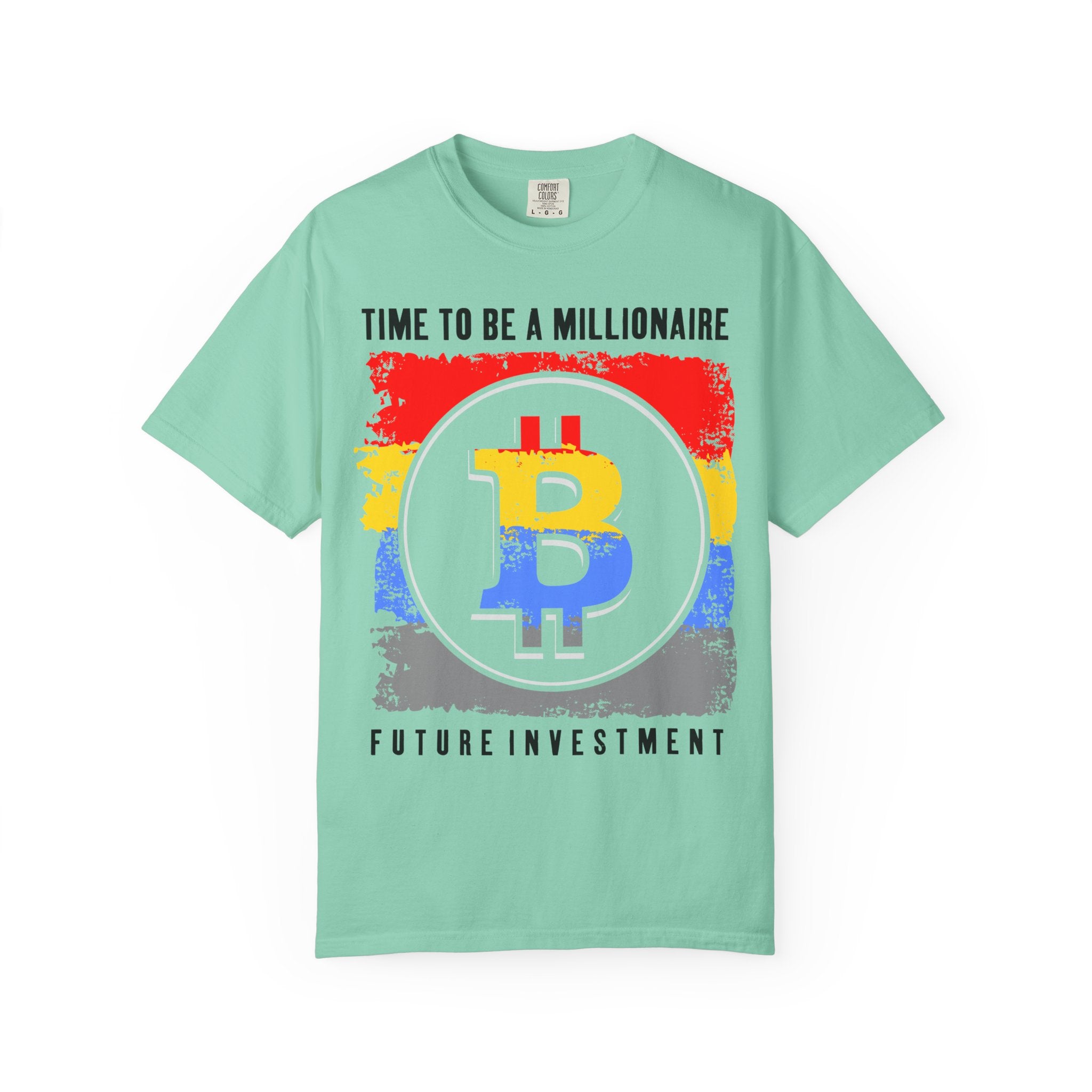 Bitcoin Millionaire T-Shirt — "Time to Be a Millionaire | Future Investment" Crypto Tee