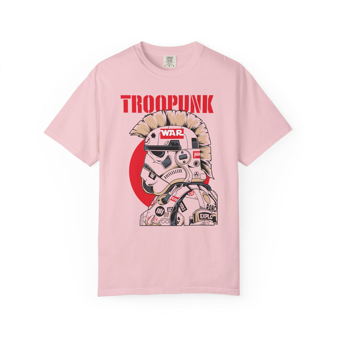 Troopunk Stormtrooper Graphic T-Shirt — 'TROOPUNK' Retro War Helmet Tee