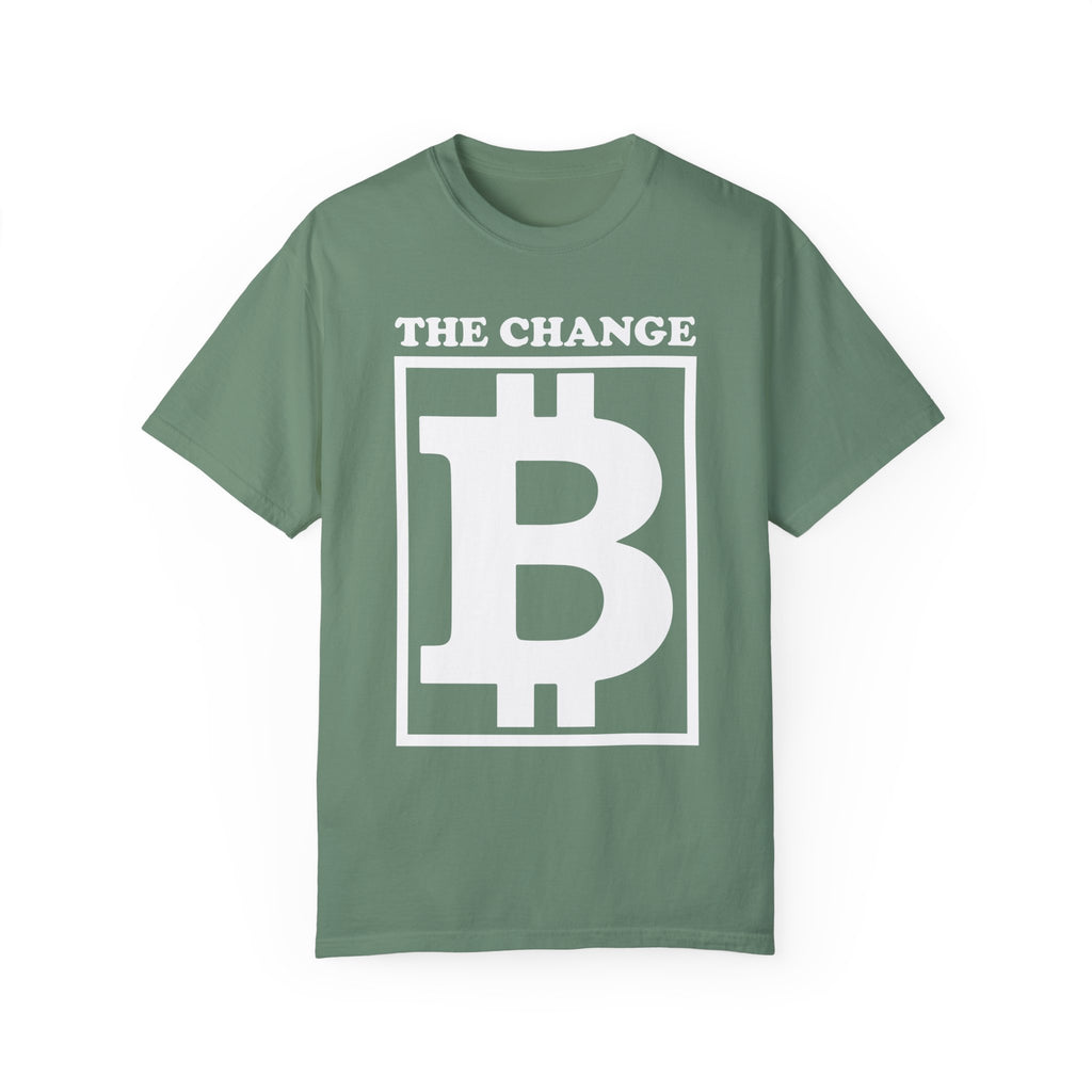 BraggerSwine Unisex Garment-Dyed T-Shirt - The Change Bitcoin