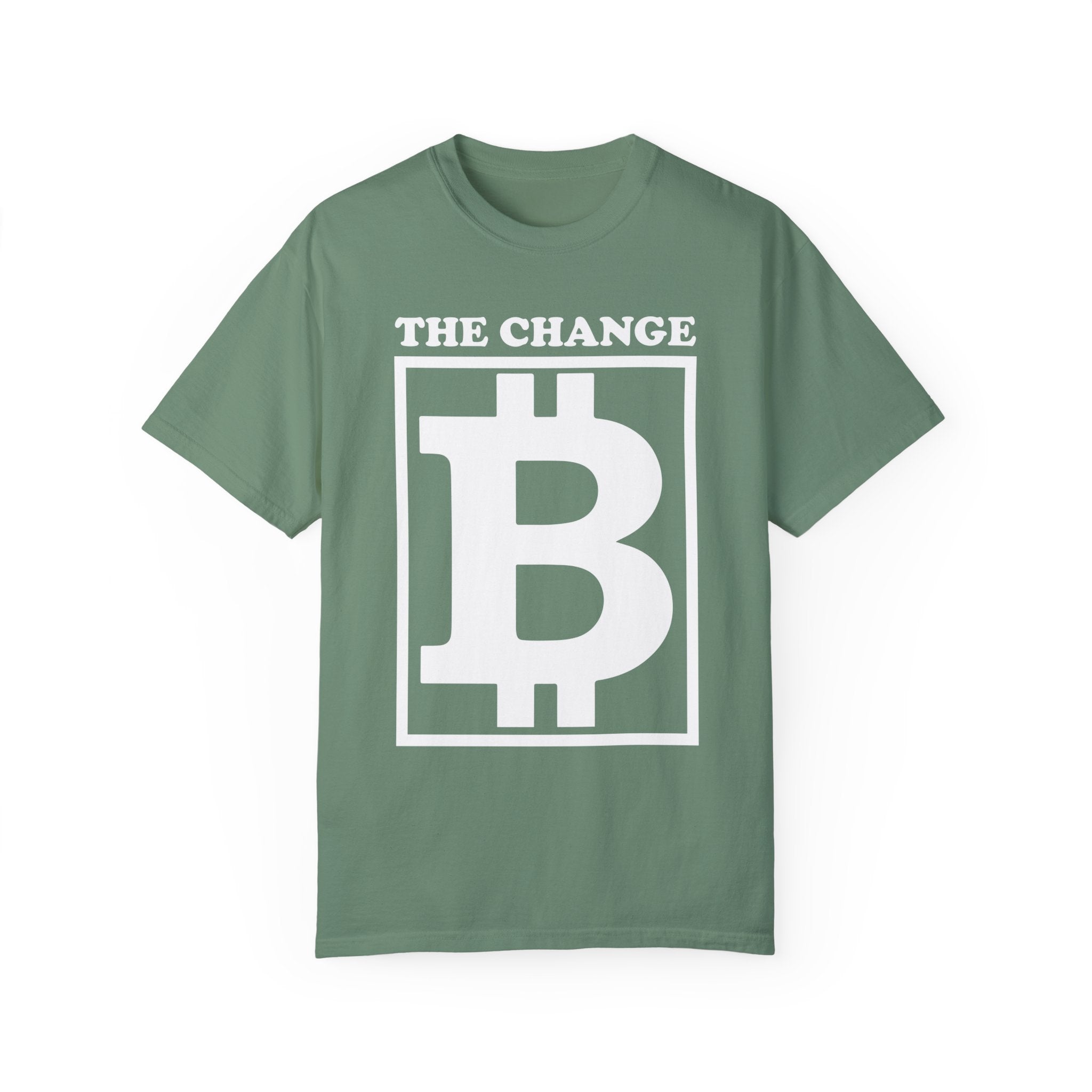 BraggerSwine Unisex Garment-Dyed T-Shirt - The Change Bitcoin