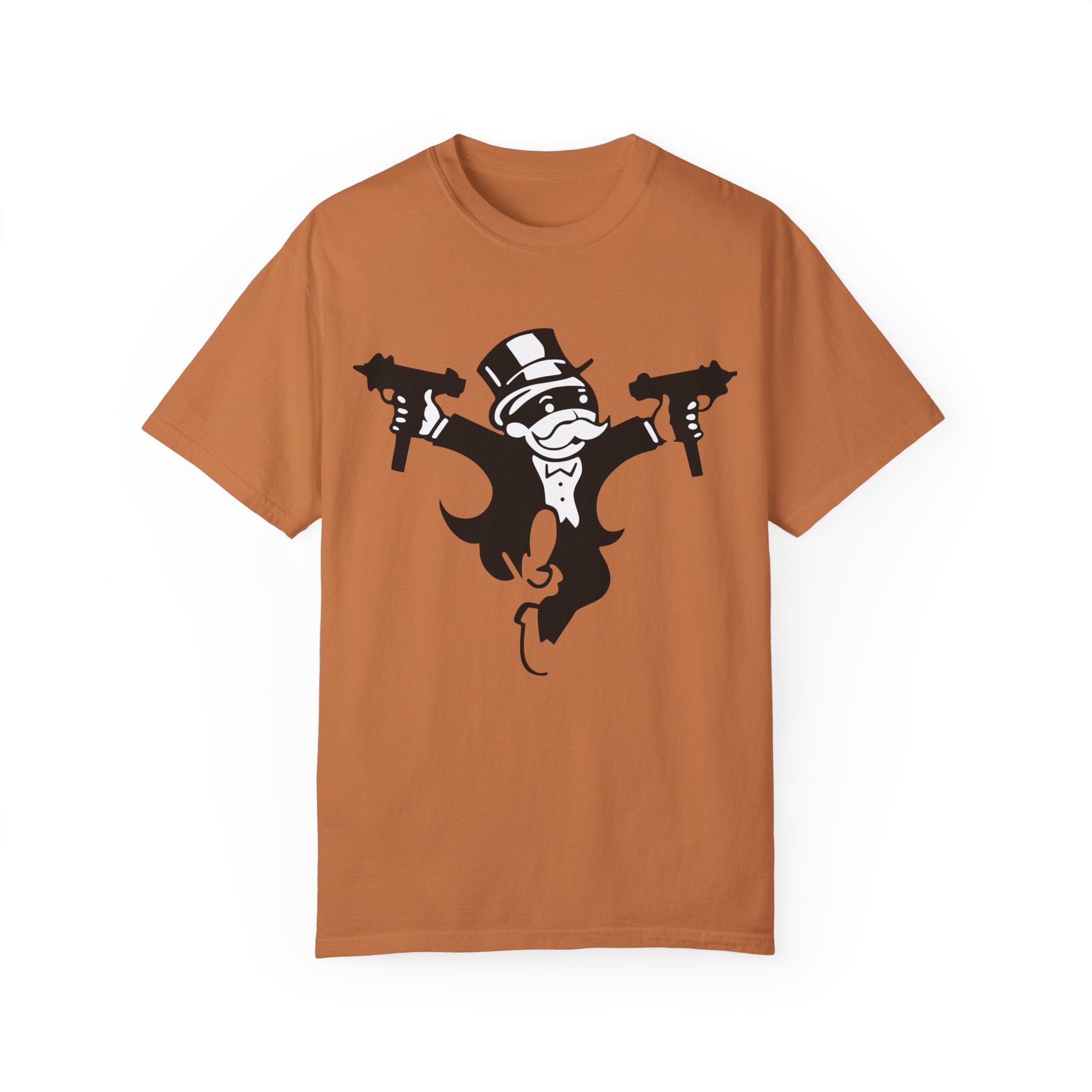 BraggerSwine Unisex Garment-Dyed T-Shirt - Monopoly Gangster