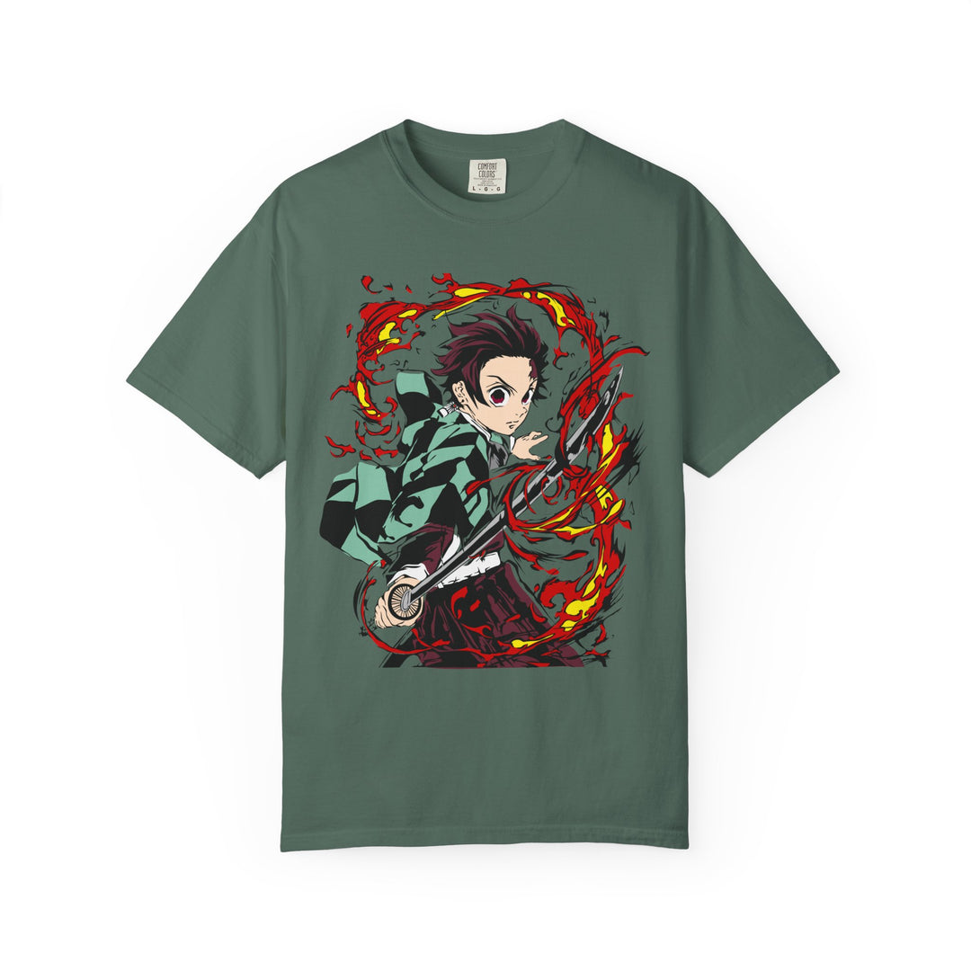 Anime Demon Slayer T-Shirt — Kamado Tanjiro Action Graphic Tee