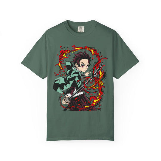 Anime Demon Slayer T-Shirt — Kamado Tanjiro Action Graphic Tee