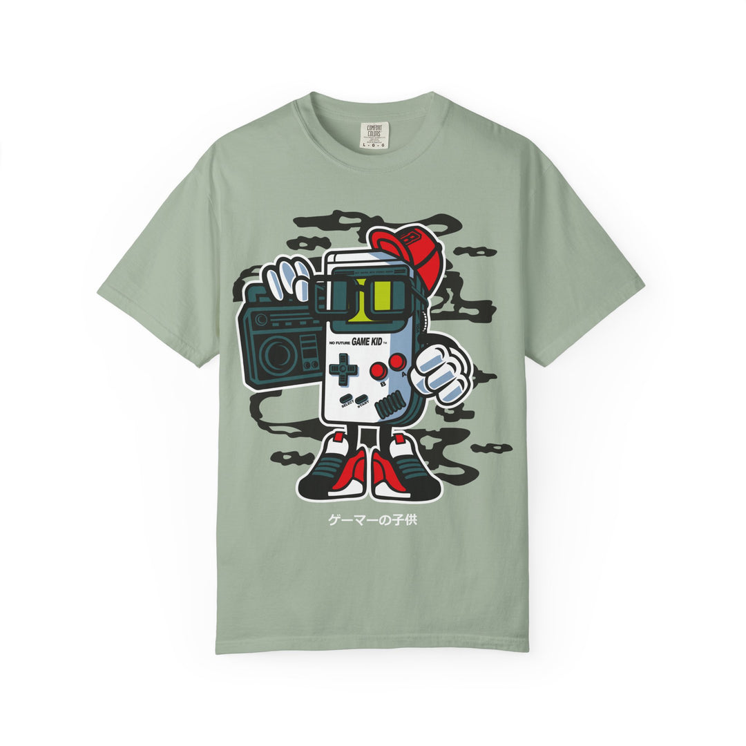 Retro Game Kid Character T-Shirt — Vintage Gamer Graphic Tee