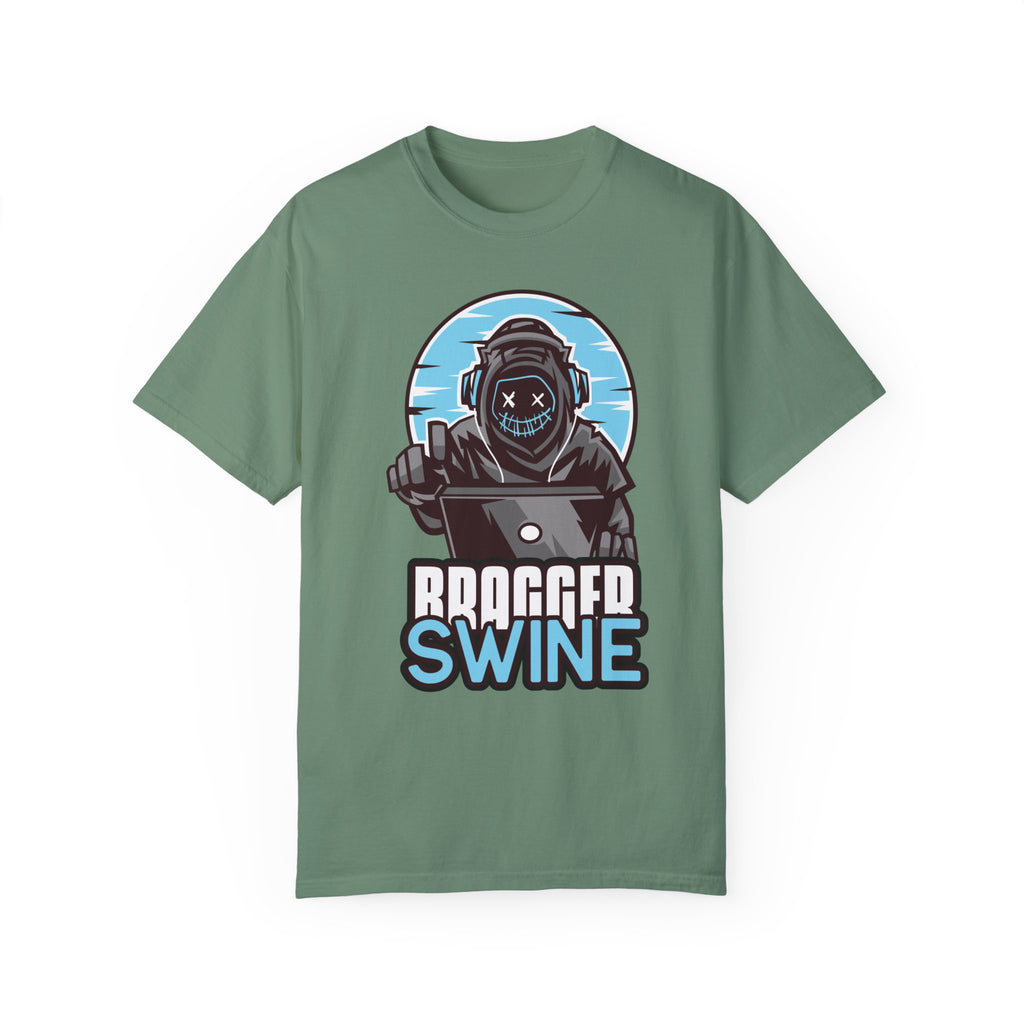 BraggerSwine Unisex Garment-Dyed T-Shirt - Hacker
