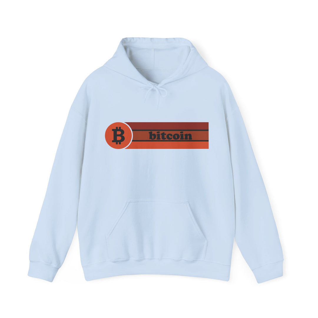 BraggerSwine Unisex Heavy Blend™ Hooded Sweatshirt  - Retro Bitcoin