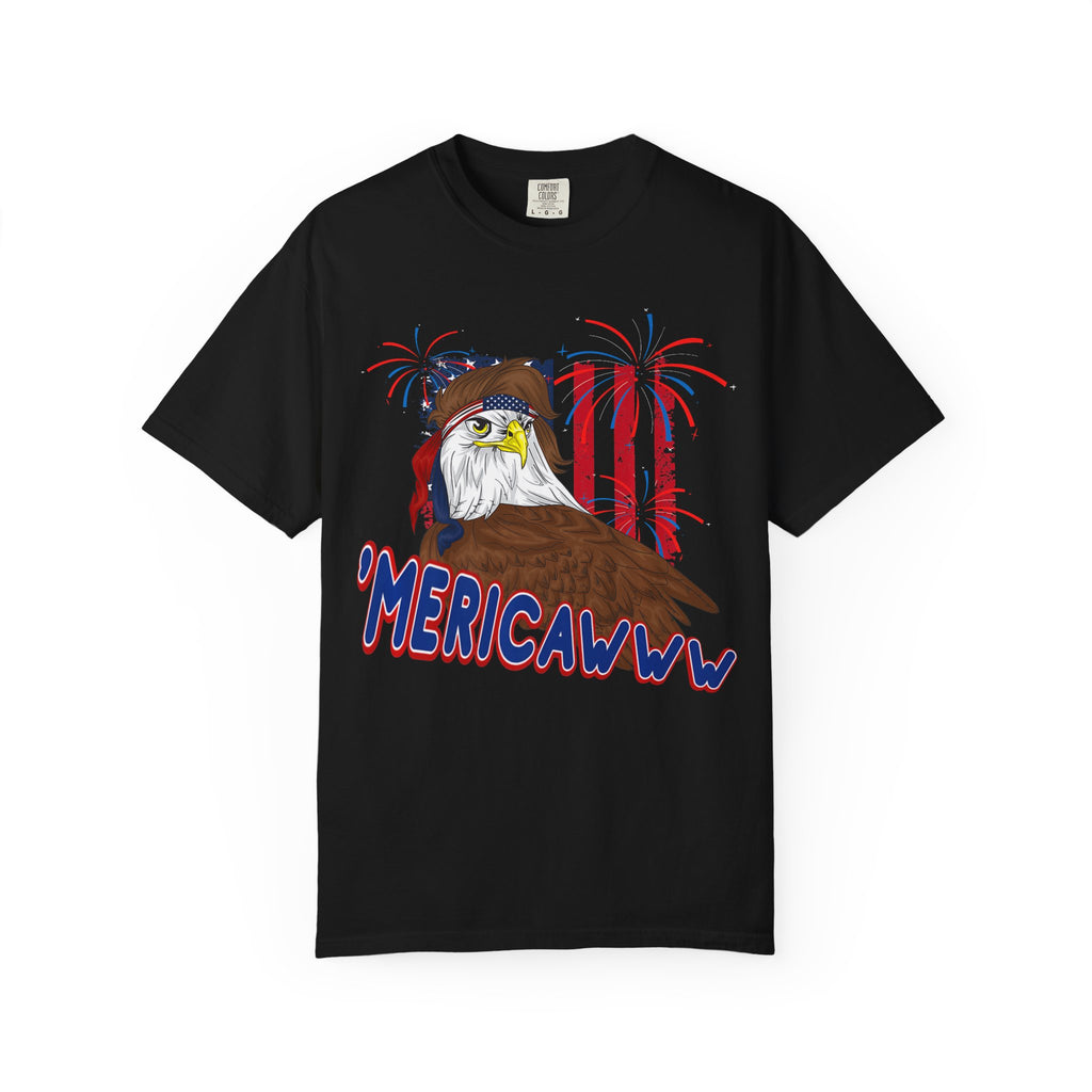 'Mericawww Eagle T-Shirt — Patriotic Bald Eagle Graphic Tee