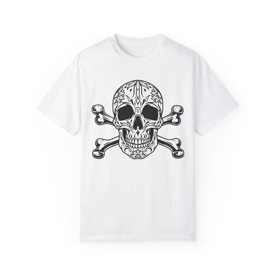 BraggerSwine Unisex Garment-Dyed T-Shirt - Aztec Skull & Bones