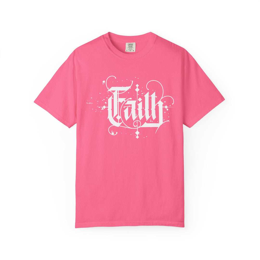 Faith Graphic T-Shirt — Vintage Script Religious Tee