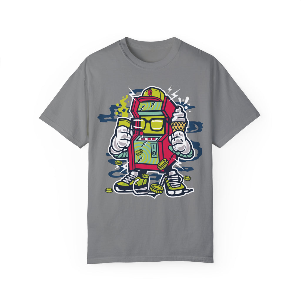 BraggerSwine Unisex Garment-Dyed T-Shirt - Video Game Machine