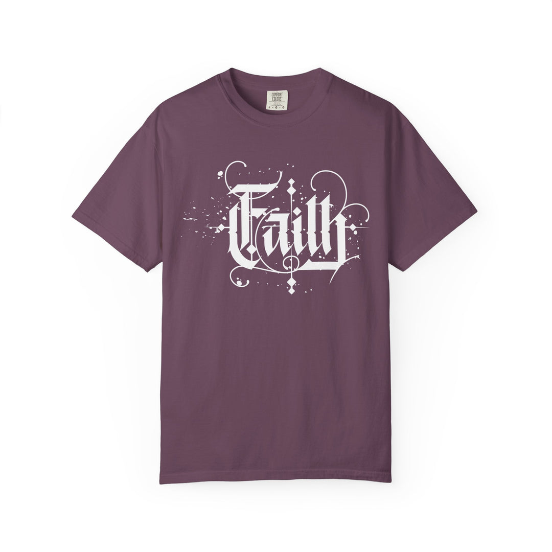 Faith Graphic T-Shirt — Vintage Script Religious Tee