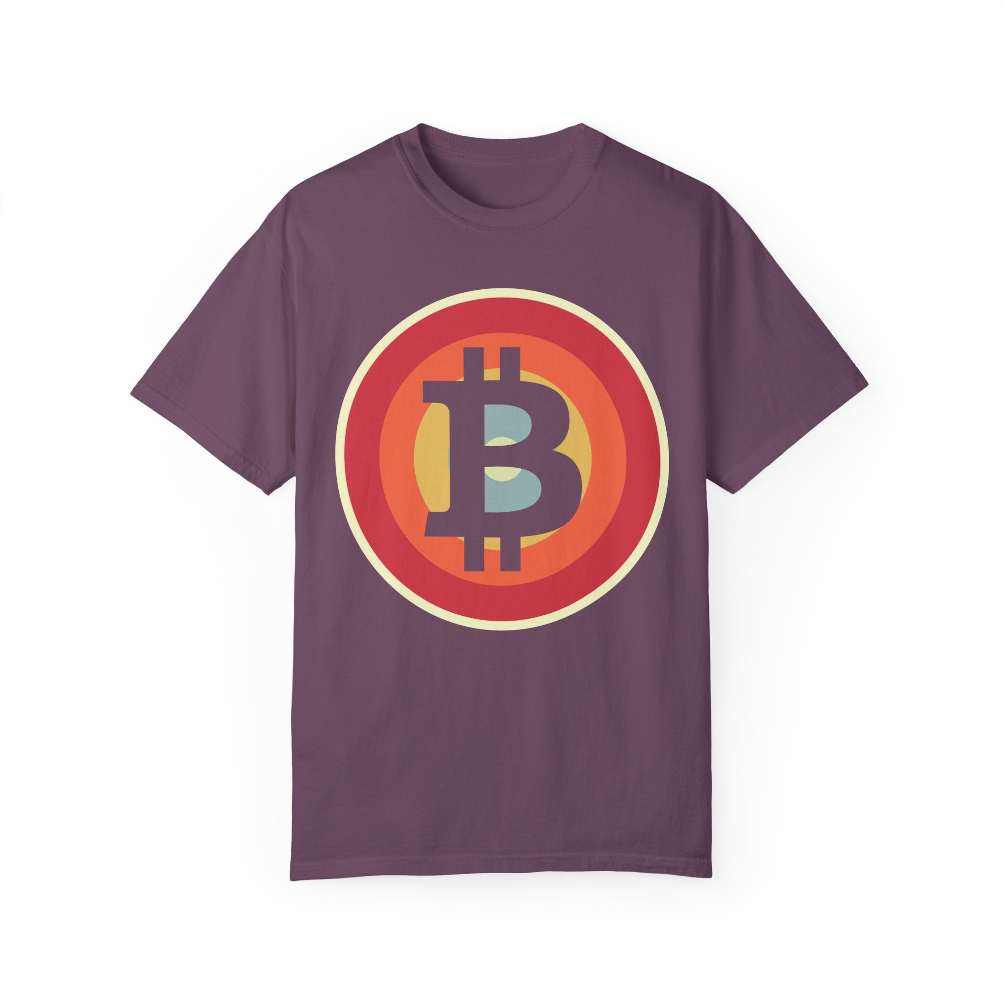 BraggerSwine Unisex Garment-Dyed T-Shirt - Bitcoin Retro