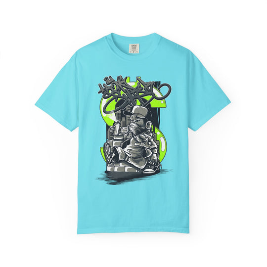 Graffiti DJ T-Shirt – Urban Streetwear Tee with Turntable Artist Graphic