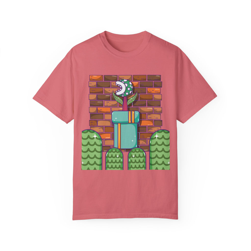 BraggerSwine Unisex Garment-Dyed T-Shirt - Video Game World