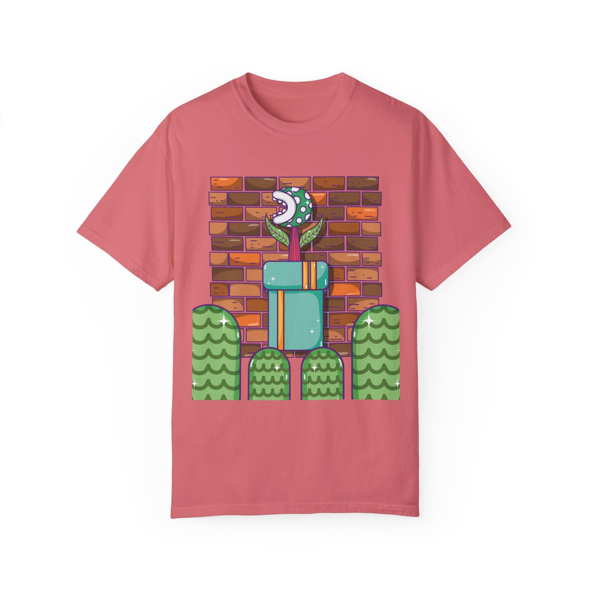 BraggerSwine Unisex Garment-Dyed T-Shirt - Video Game World