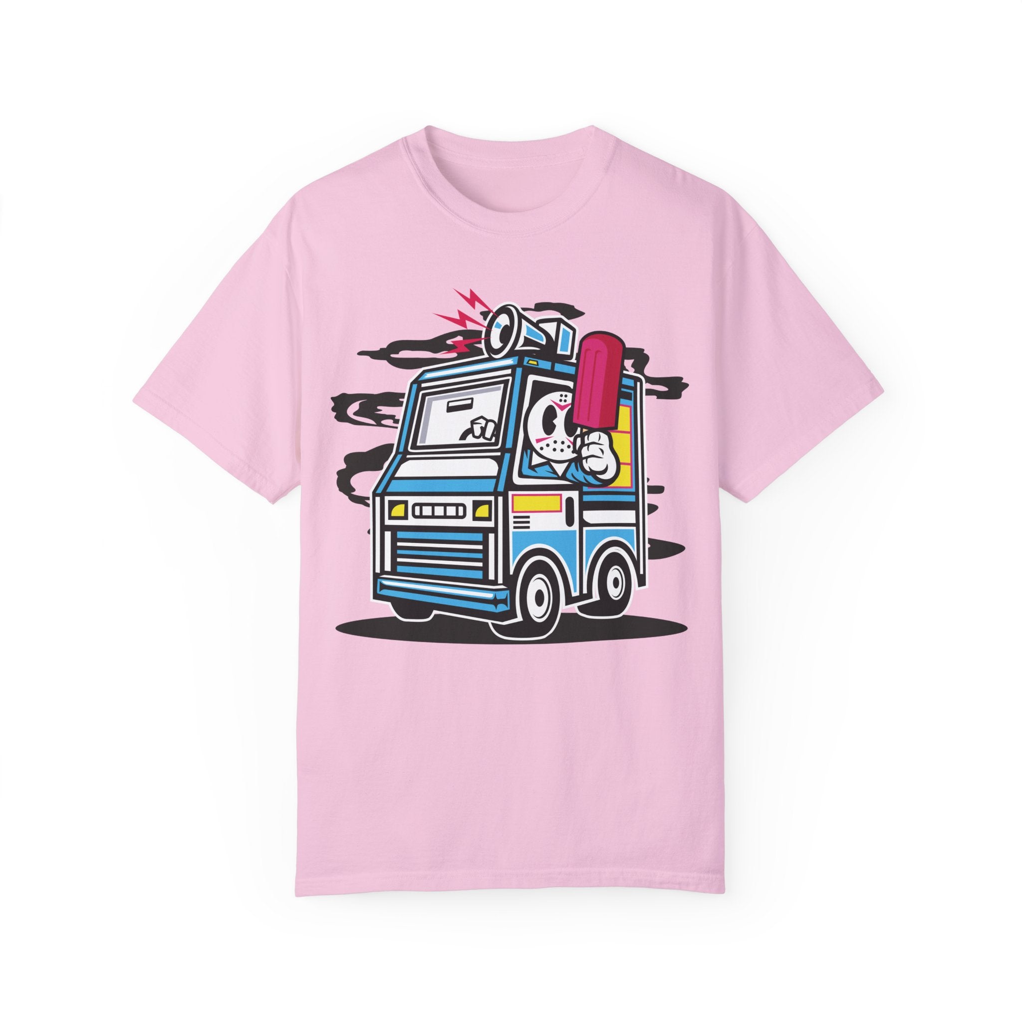 BraggerSwine Unisex Garment-Dyed T-Shirt - Serial Killer Ice Cream Truck