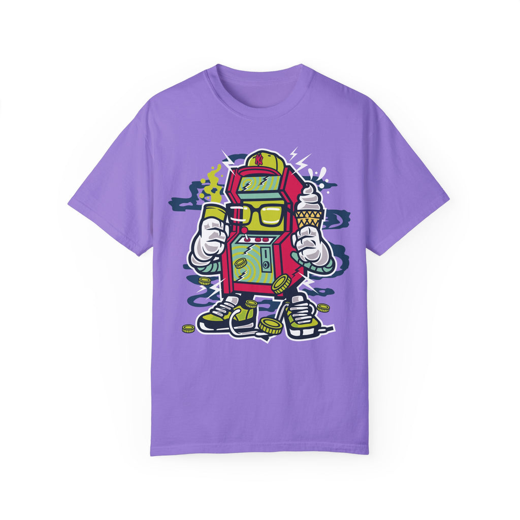 BraggerSwine Unisex Garment-Dyed T-Shirt - Video Game Machine