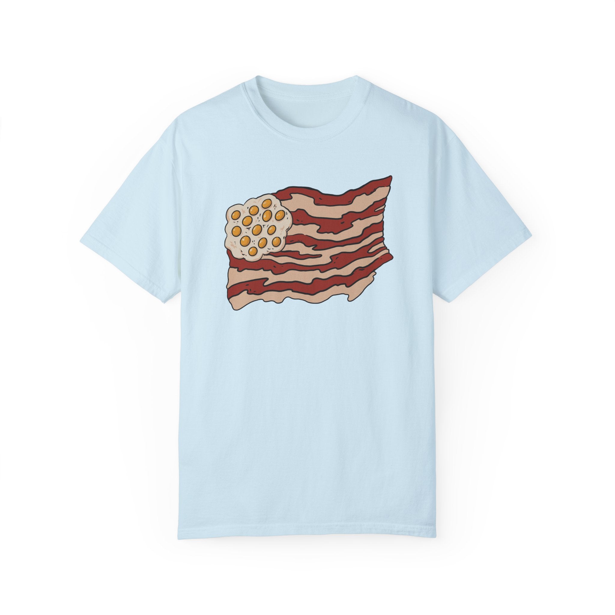 BraggerSwine Unisex Garment-Dyed T-Shirt - Bacon USA Flag