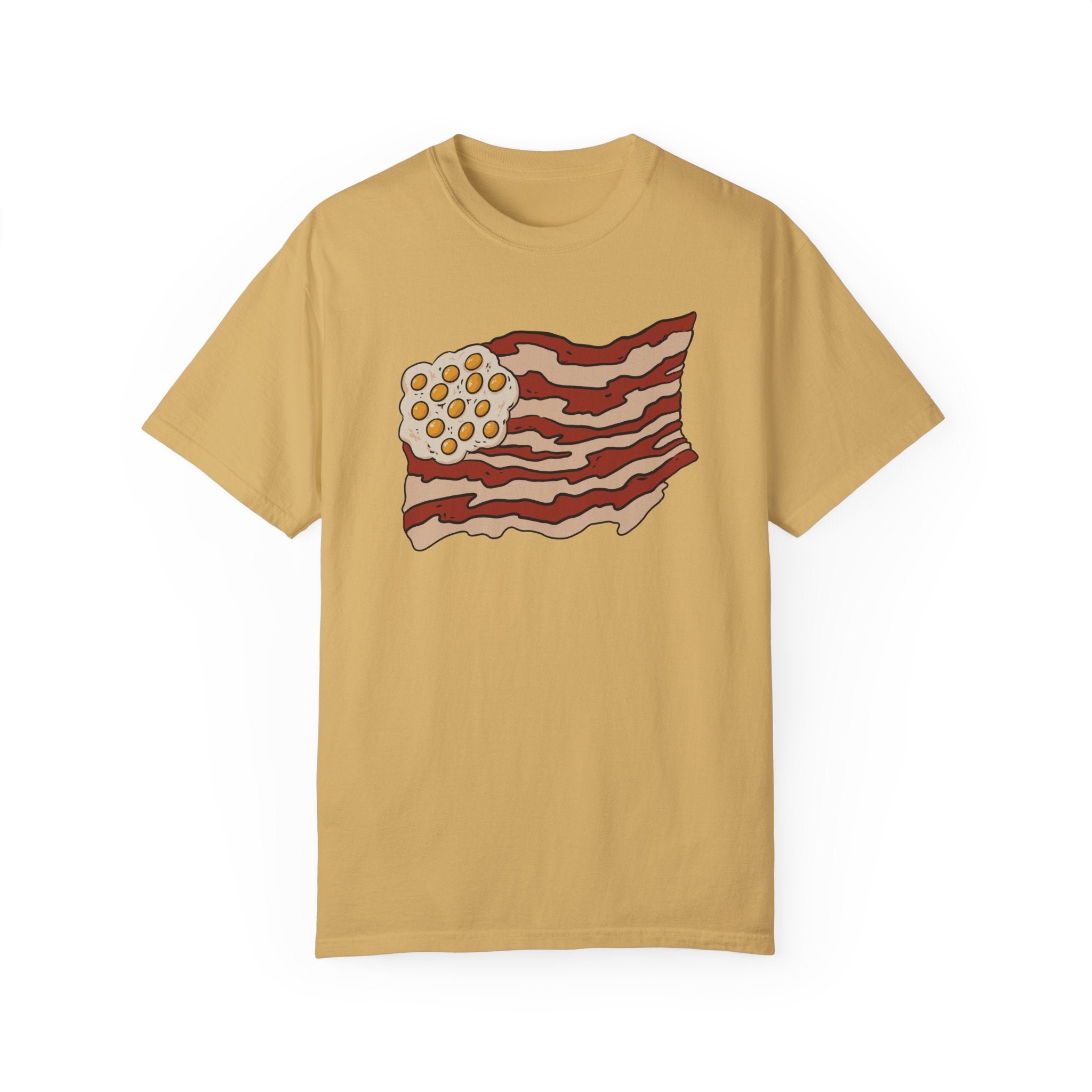 BraggerSwine Unisex Garment-Dyed T-Shirt - Bacon USA Flag