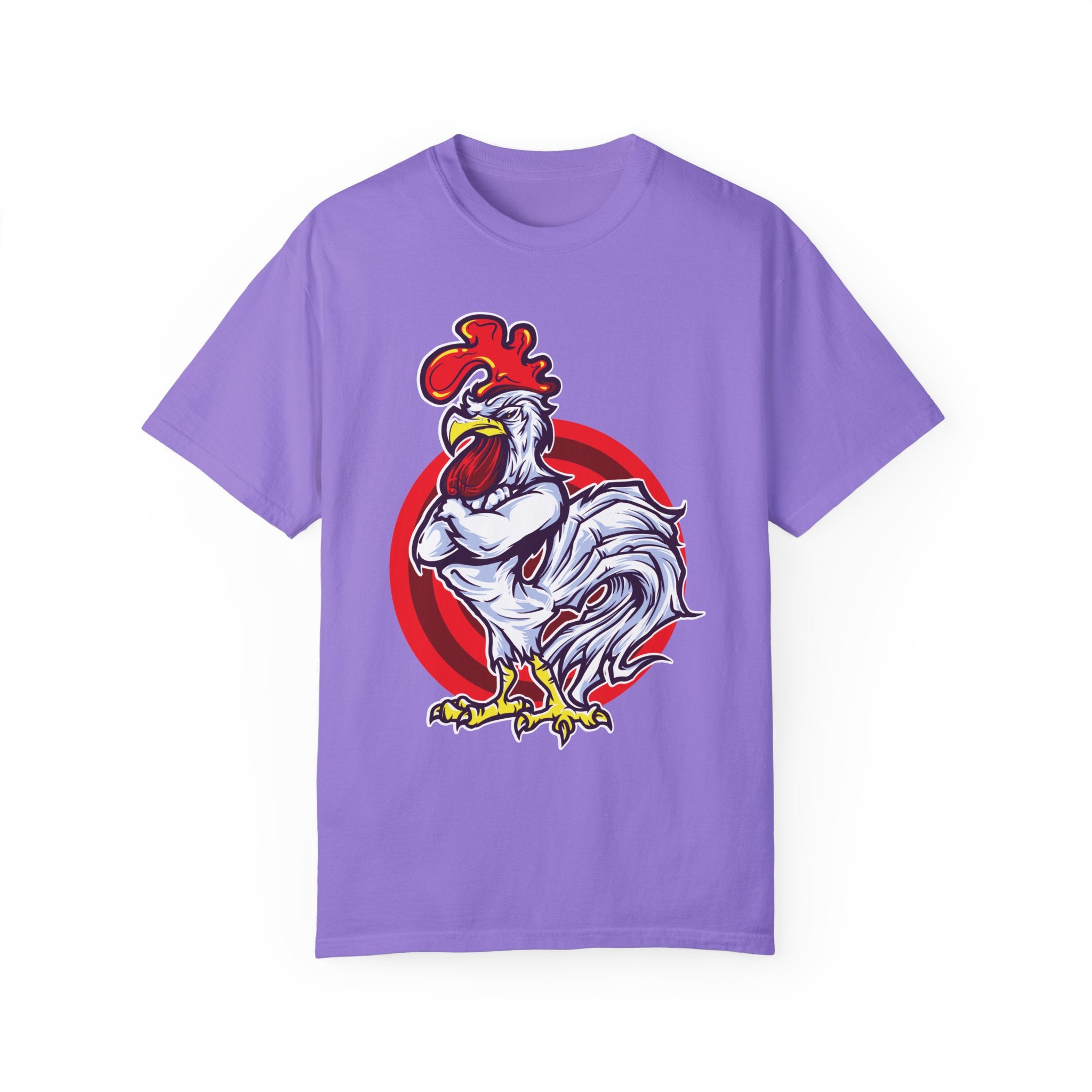 BraggerSwine Unisex Garment-Dyed T-Shirt - Big "Cock" Rooster