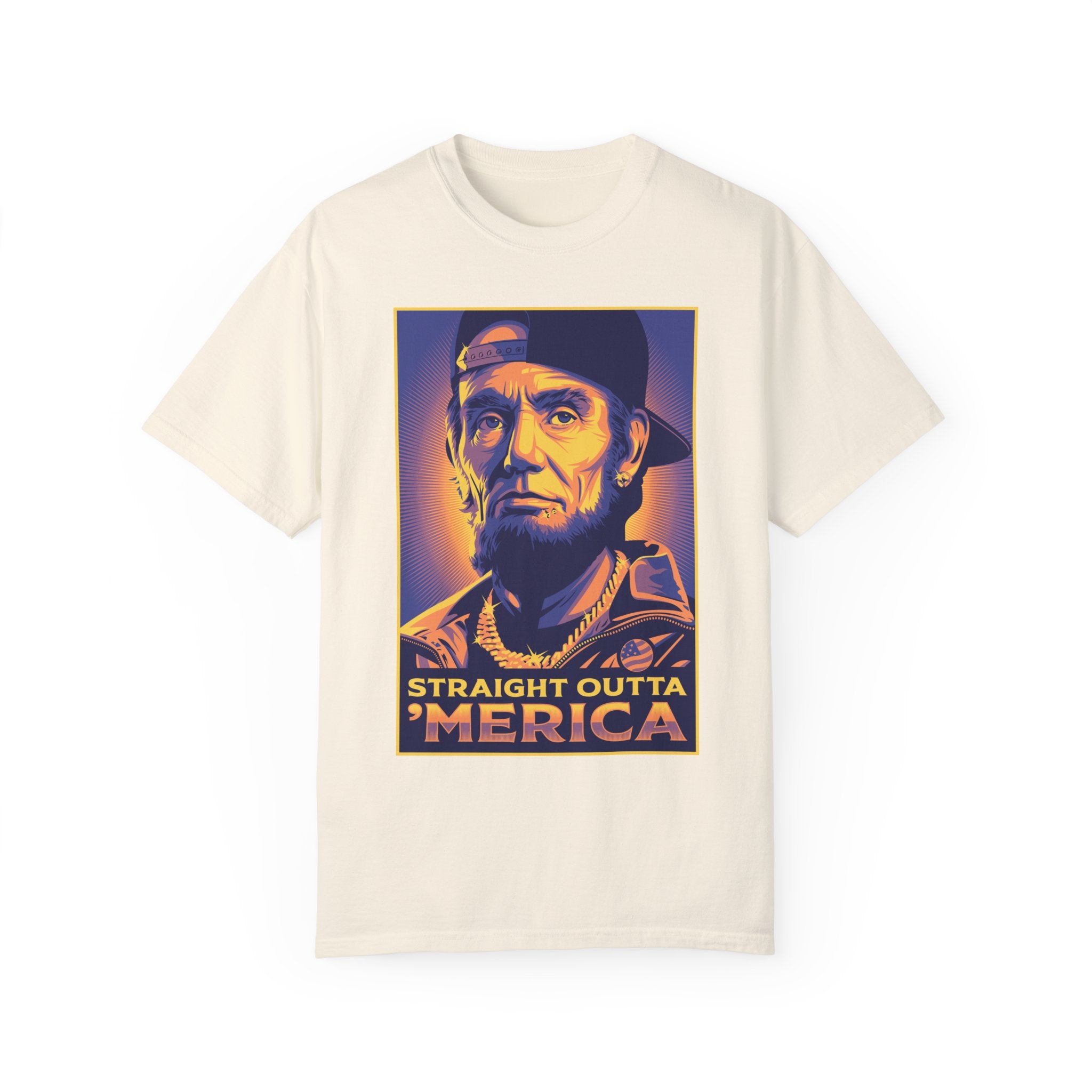 BraggerSwine Unisex Garment-Dyed T-Shirt - Straight Outta 'Merica