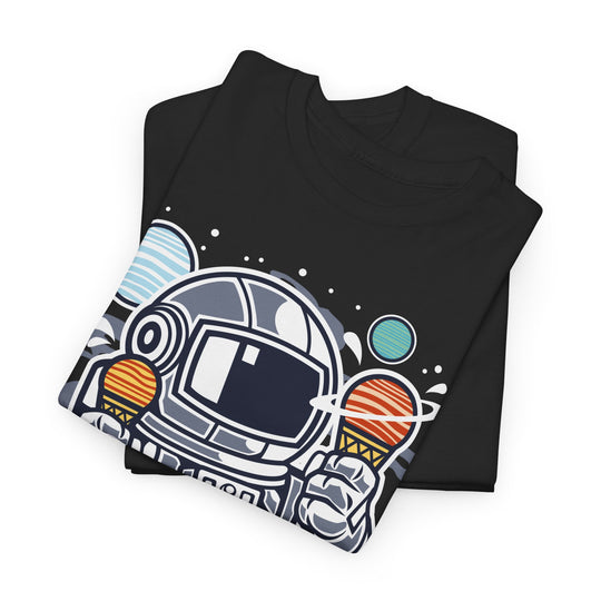 Astronaut Ice Cream Unisex Heavy Cotton Tee