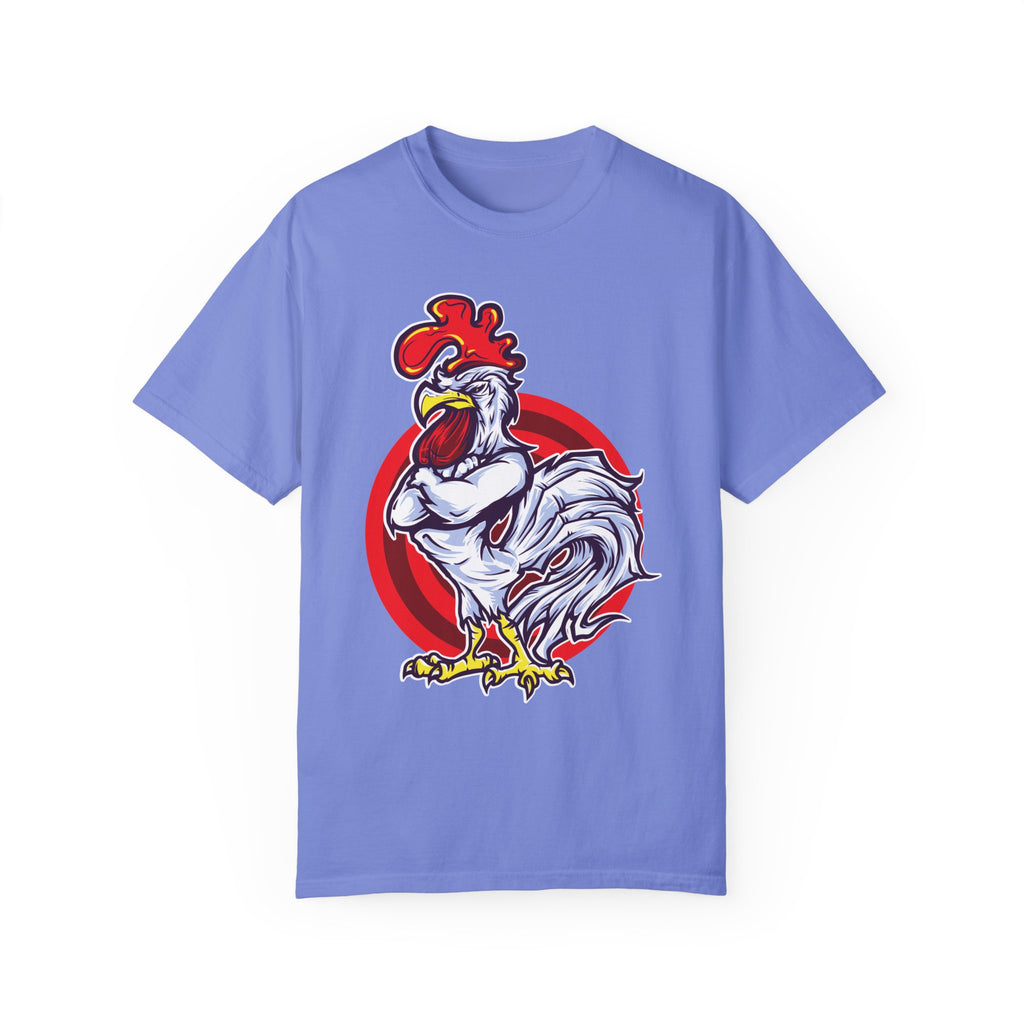 BraggerSwine Unisex Garment-Dyed T-Shirt - Big "Cock" Rooster