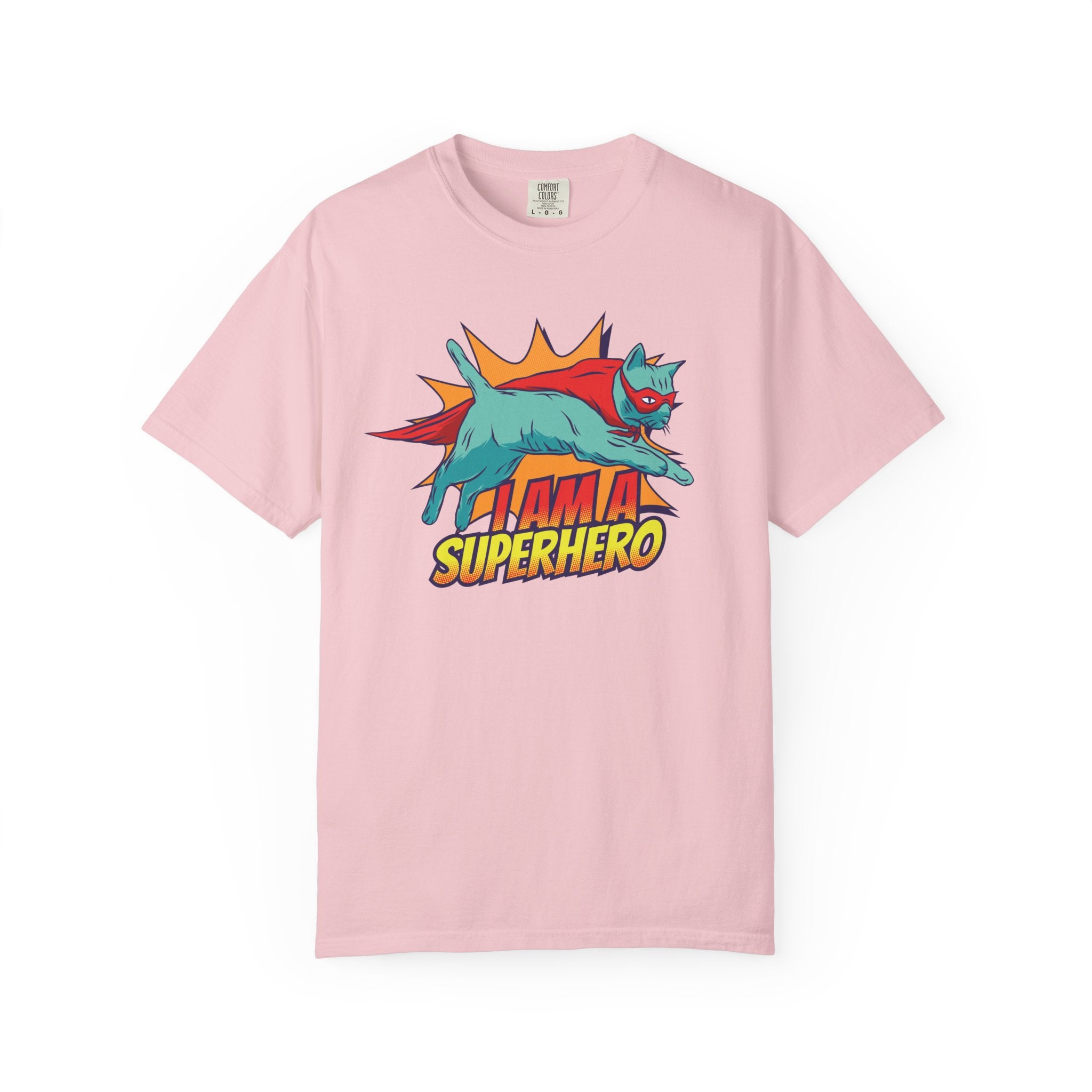 I Am a Superhero Cat T-Shirt — Retro Cat Graphic Tee