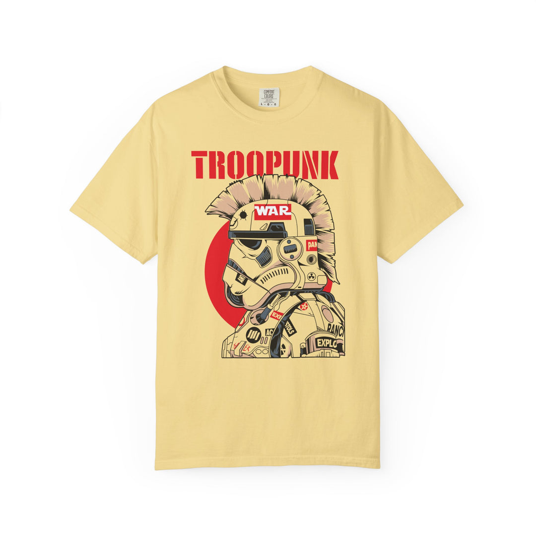 Troopunk Stormtrooper Graphic T-Shirt — 'TROOPUNK' Retro War Helmet Tee