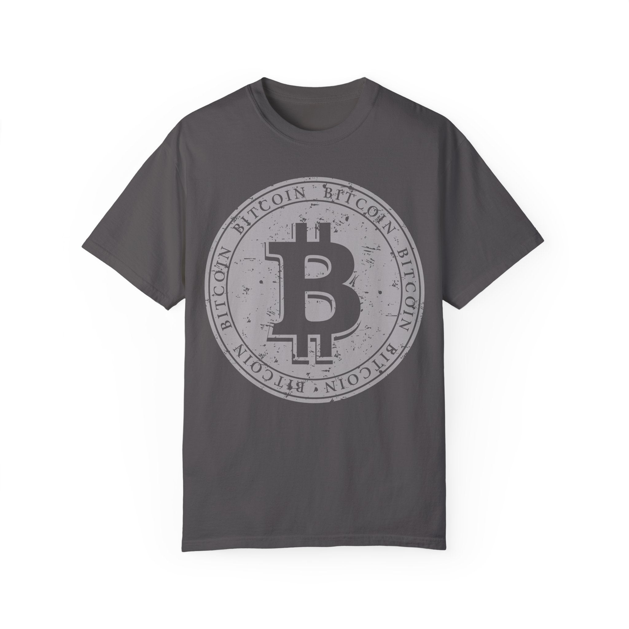 BraggerSwine Unisex Garment-Dyed T-Shirt - Bitcoin