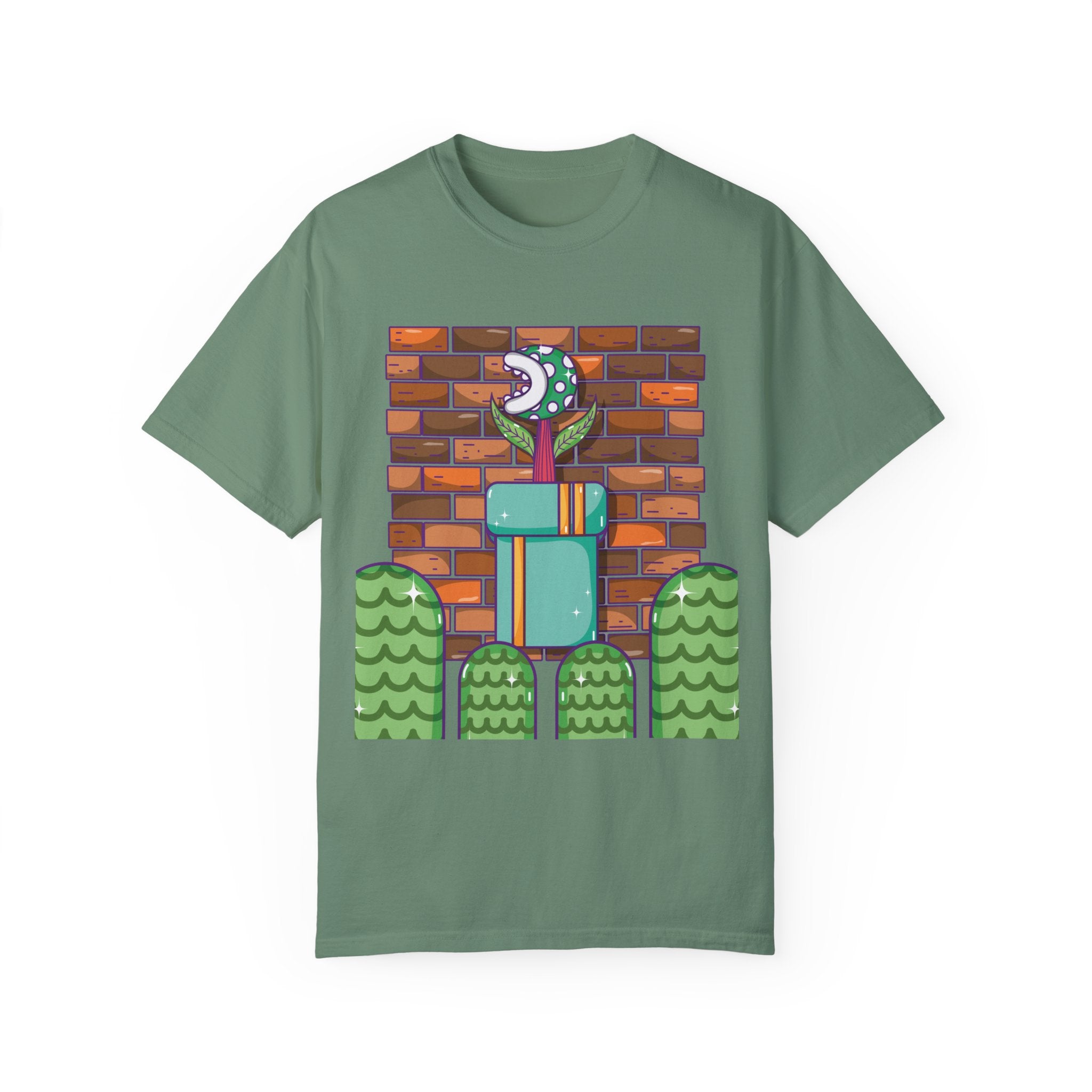 BraggerSwine Unisex Garment-Dyed T-Shirt - Video Game World