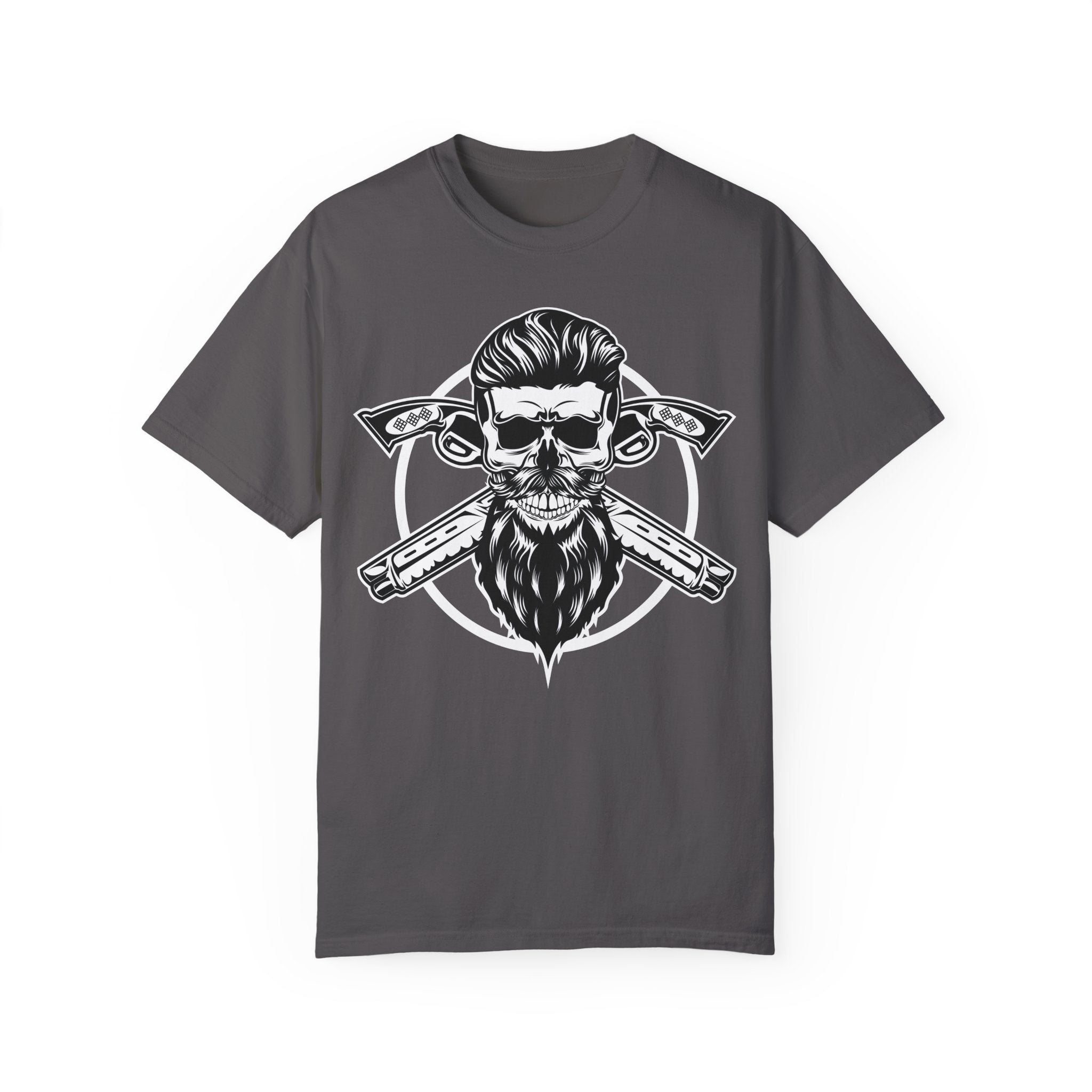 BraggerSwine Unisex Garment-Dyed T-Shirt - Skull Pistols