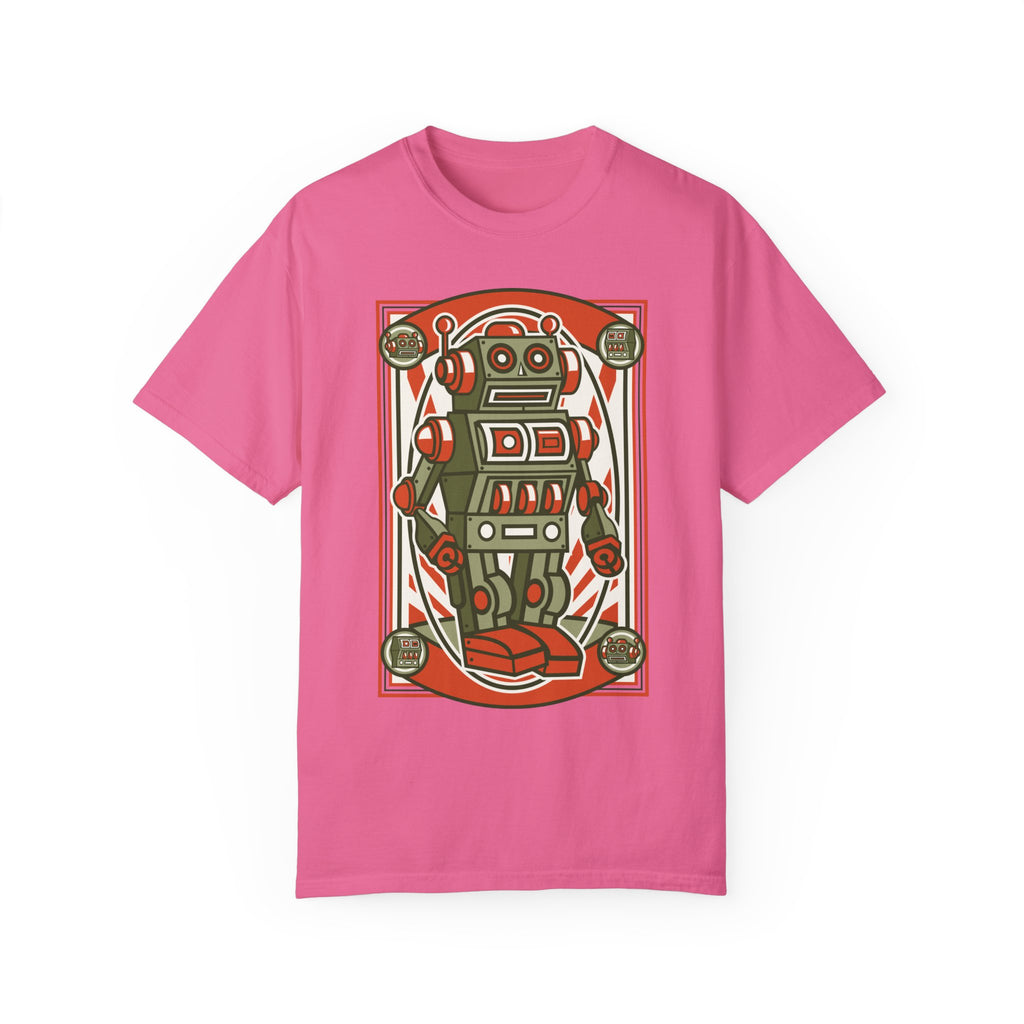 BraggerSwine Unisex Garment-Dyed T-Shirt - Vintage Robot