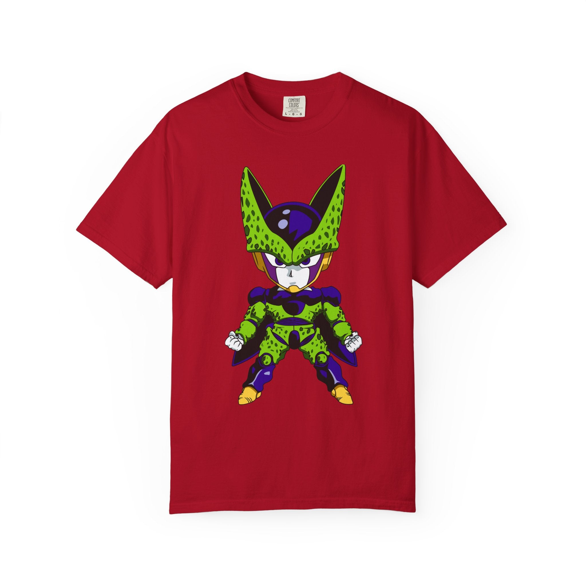 Anime Villain Graphic T-Shirt — Retro Green Character Design
