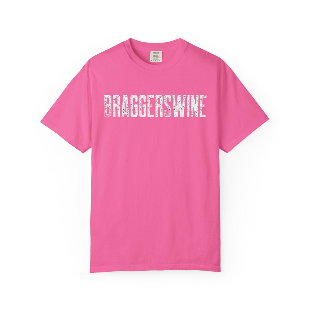 BraggerSwine Graphic Tee Bold Distressed Logo | Unisex Street Style T-Shirt