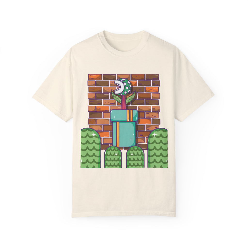 BraggerSwine Unisex Garment-Dyed T-Shirt - Video Game World