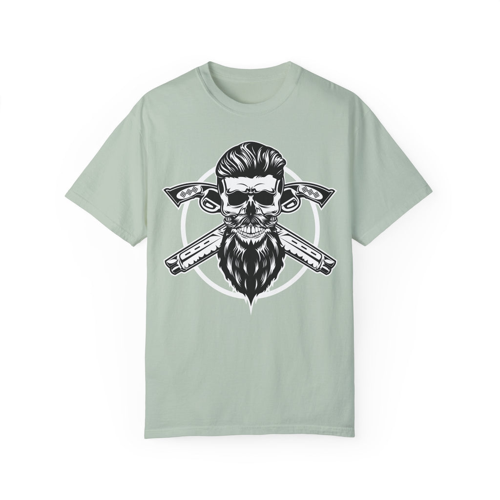 BraggerSwine Unisex Garment-Dyed T-Shirt - Skull Pistols