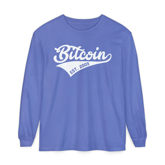 Bitcoin Est. 2009 Long Sleeve Tee — Vintage Crypto Shirt
