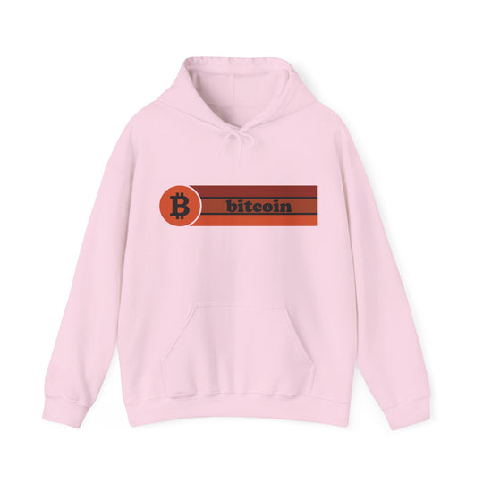 BraggerSwine Unisex Heavy Blend™ Hooded Sweatshirt  - Retro Bitcoin