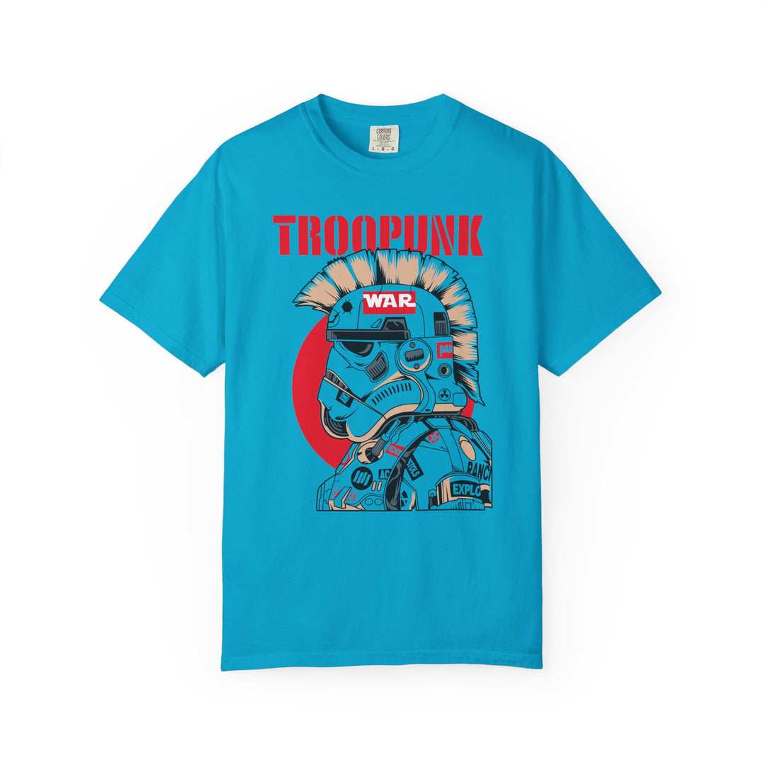 Troopunk Stormtrooper Graphic T-Shirt — 'TROOPUNK' Retro War Helmet Tee