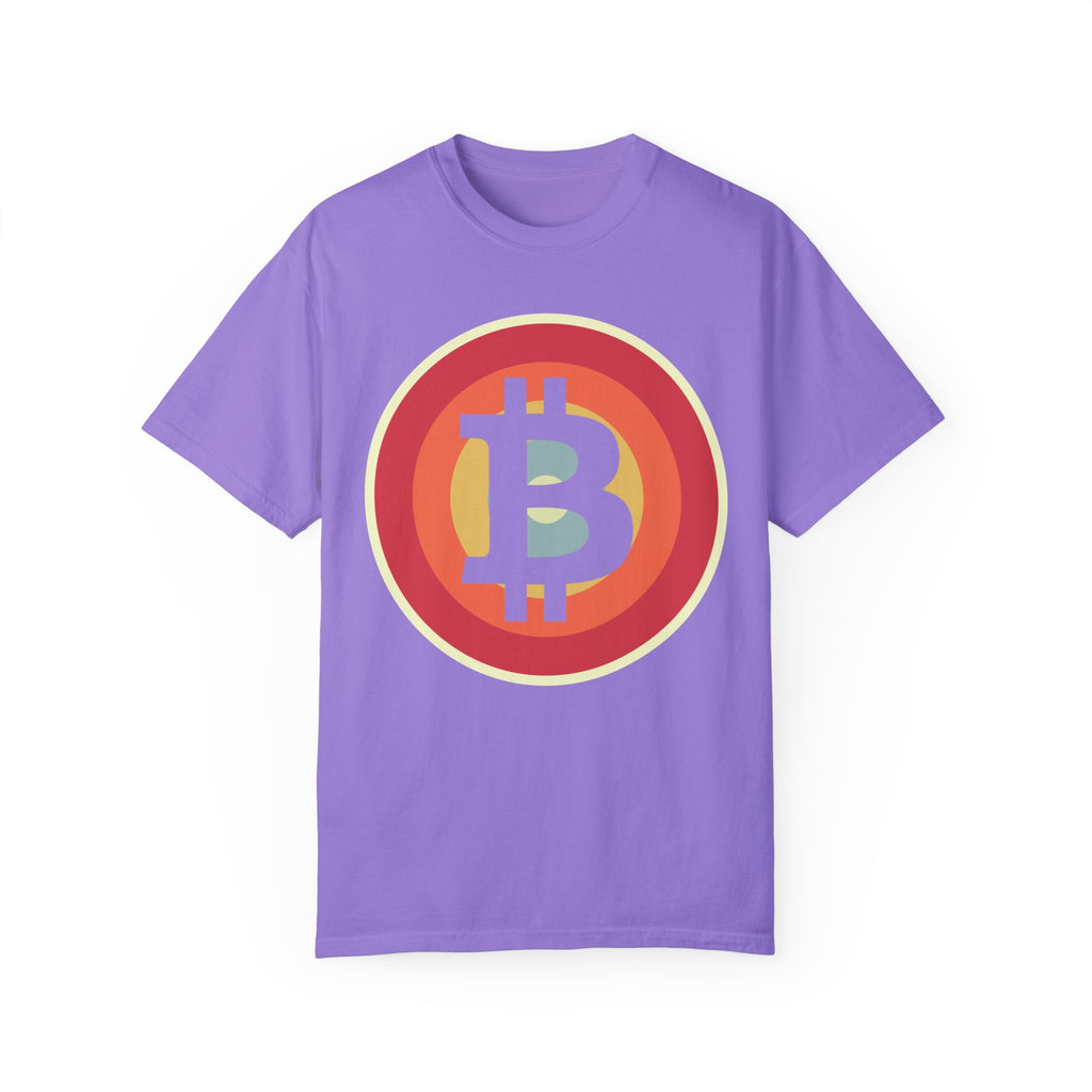 BraggerSwine Unisex Garment-Dyed T-Shirt - Bitcoin Retro