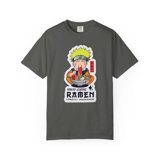Ramen Lover Graphic T-Shirt — Cute Anime Chef Eating Ramen